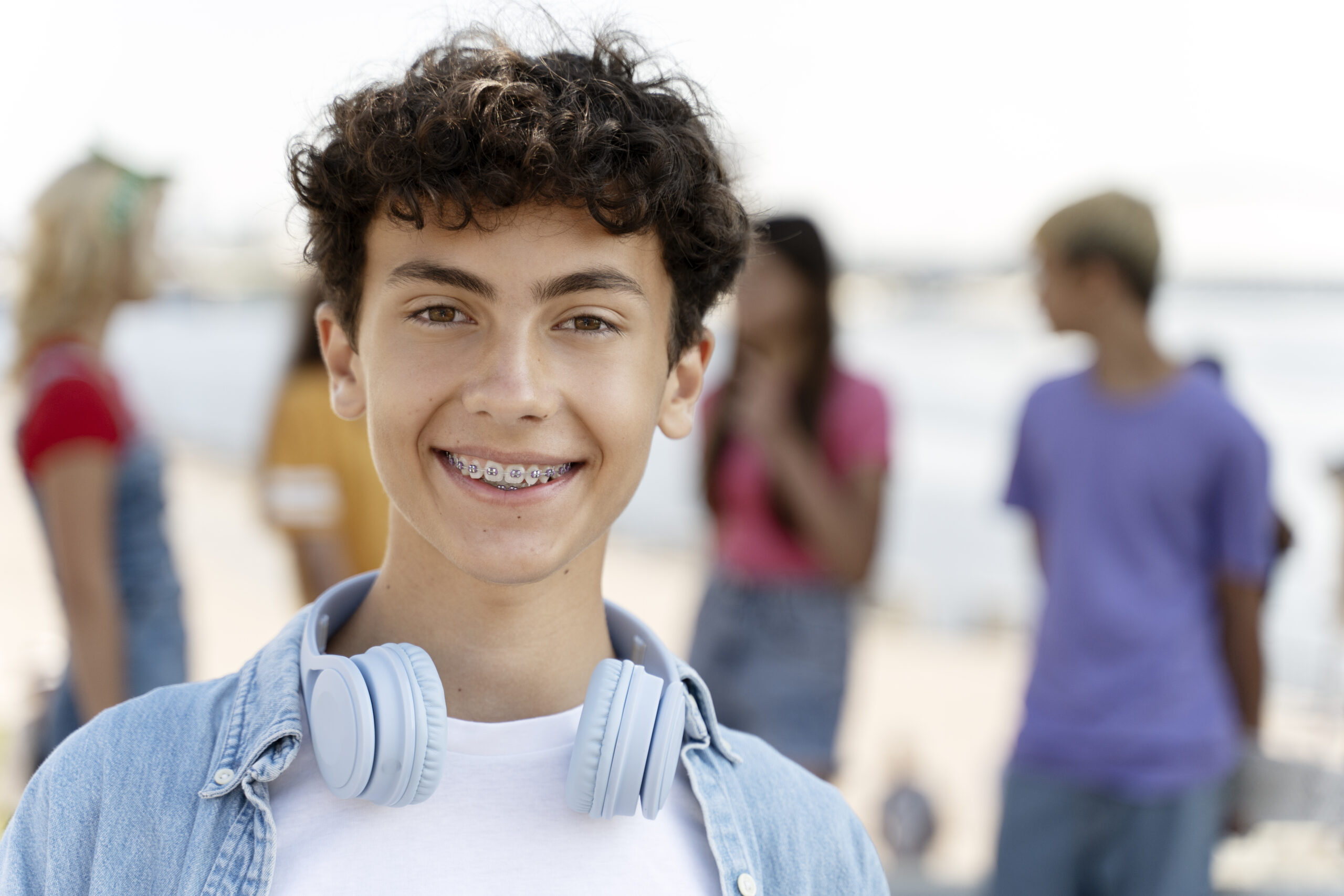 A photo of a teen who was curious about mewing